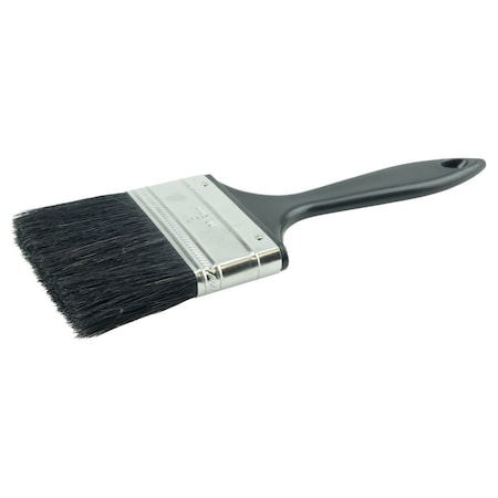Weiler 3" Industrial Varnish Brush, Bristle, 2-1/4" Trim Len, Blue Sash 40103